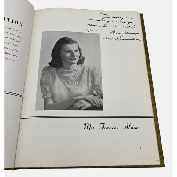 Vintage 1950 The Spider Web Yearbook Concord High School North Carolina - Picture 5 of 9